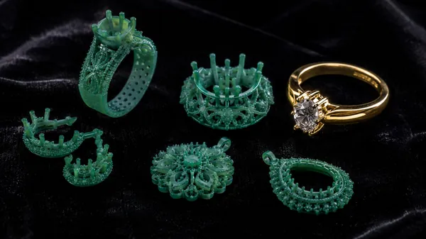 3D printing jewellery casting masters Dubai β Gold Souk SLA wax Rapid 3D